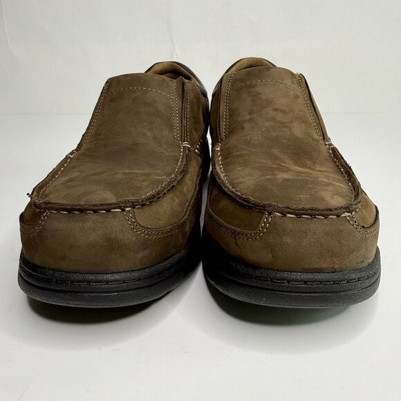 TIMBERLAND PRO Bran Branston Steel Toe Shoes Mens 11 W Brown Suede ESD Slip-On main image 5